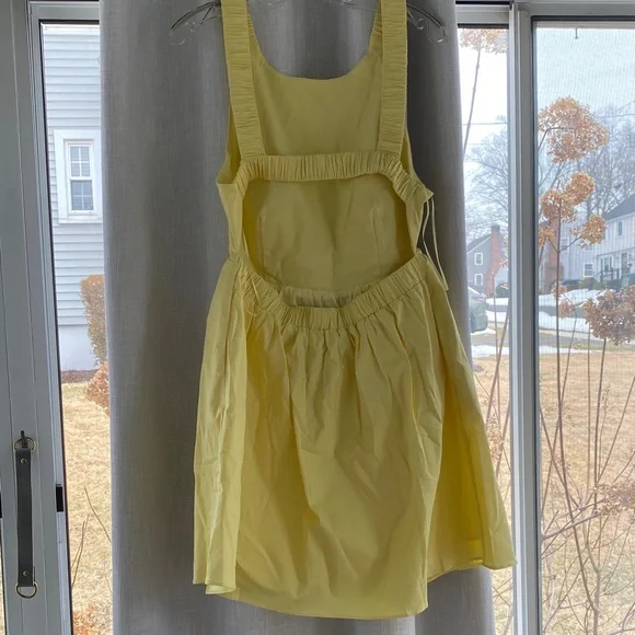 Vici Yellow Backless Dress - Picture 2 of 3